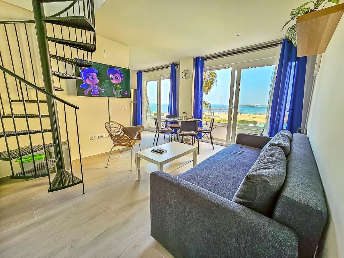 Oceanfront Duplex With A Rooftop Pool And Terrace El Puerto de Santa Maria Bagian luar foto